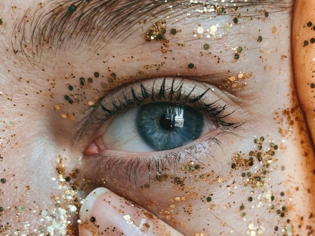 Glitter Makeup Artist Business Card Options